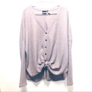 Out from Under Oversized Thermal Button-front